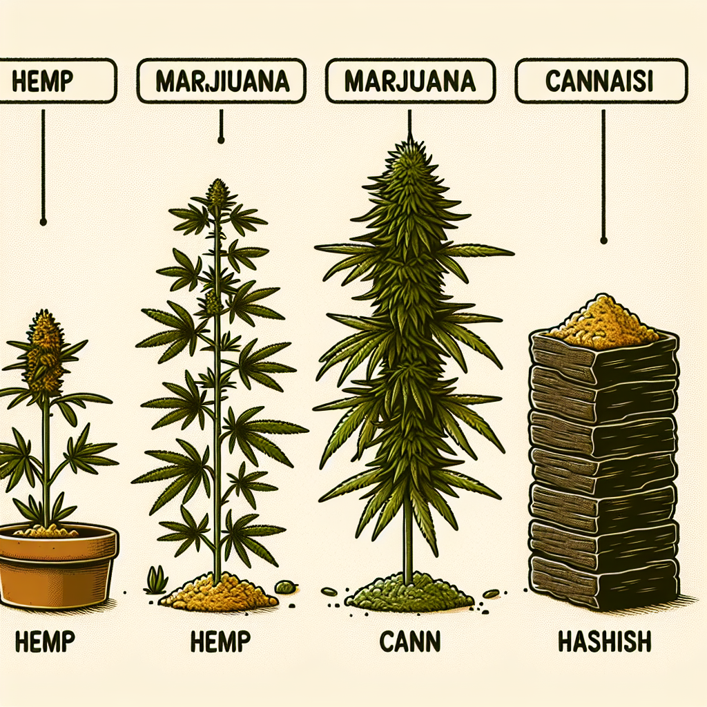 Unterschied: Hanf, Marihuana, Cannabis